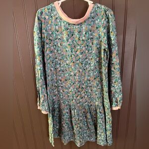 Hanna Andersson Floral Long Sleeve Kids Dress